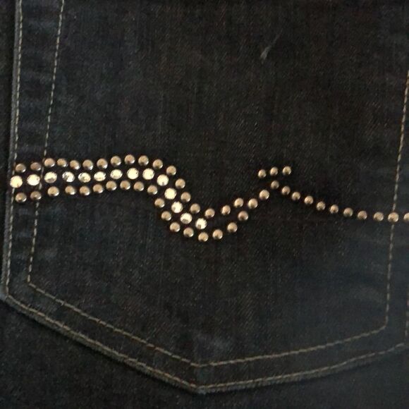 7 For All Mankind Embellished Bootcut Jeans 27 - Picture 3 of 5